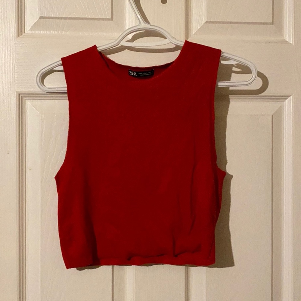 Zara Cropped Muscle Tank